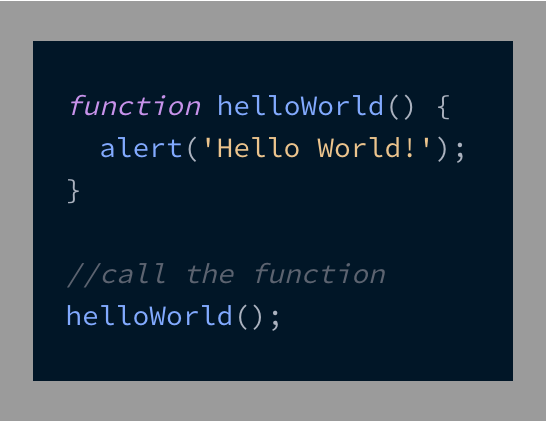 comments code
                    snippet