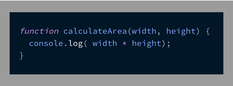 comments code
                    snippet